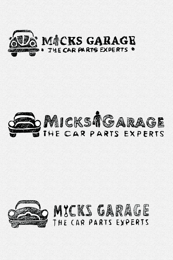 MicksGarage - Logo - Initial Sketches